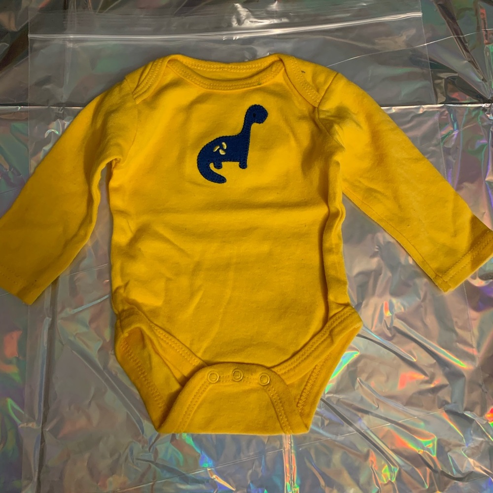 Yellow Dinosaur Kids One Piece
